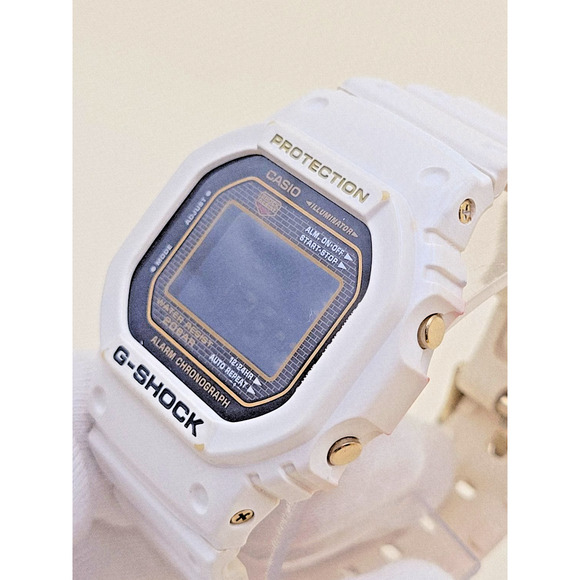 Casio G-Shock DW-5625B 25th Anniversary Mens Watch White Gold Resin Stainless main image 15